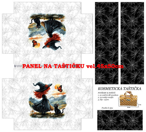 Panel na taštičku bavlna