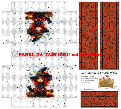 Panel na taštičku bavlna — foto 1