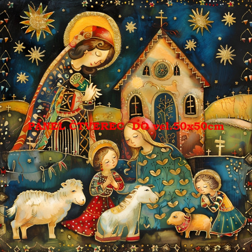 Bavlněný panel 10x10 cm
