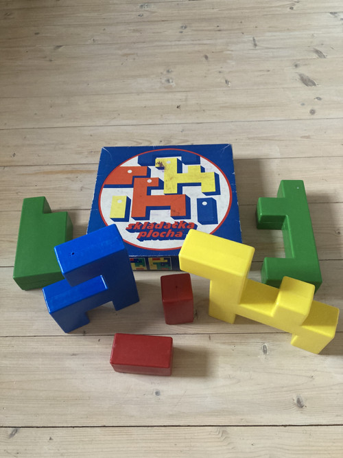 Skládačka plochá- retro hračka z r. 1977