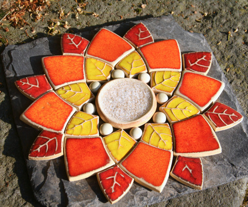 Mandala z keramických komponentů 132 — foto 1