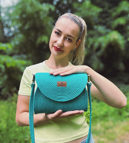 Tyrkysová crossbody kabelka SKLADEM