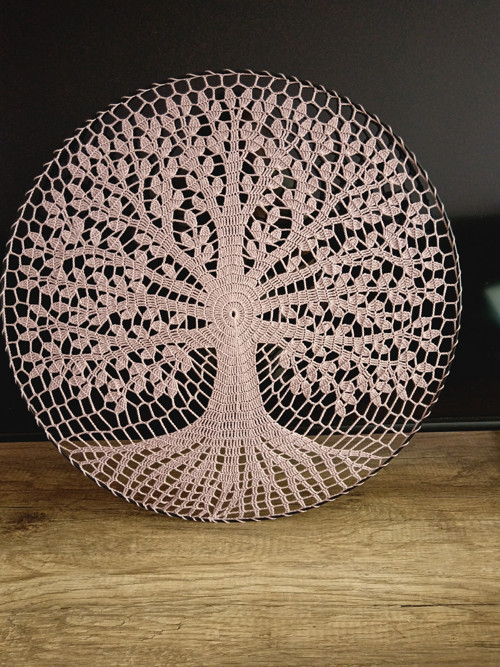Háčkovaná mandala " Strom života"