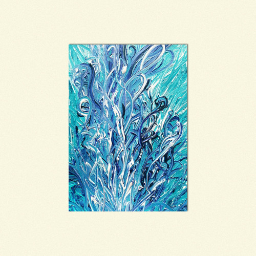 Hope in Blue - abstraktní malba - pohled