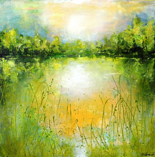 Při soumraku.....60x60cm — foto 1