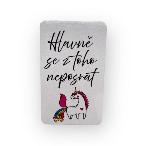 Magnet “Hlavně se z toho nepos*at”
