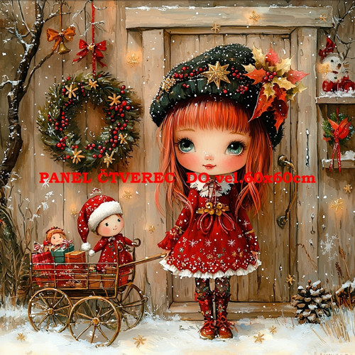 Bavlněný panel 10x10 cm