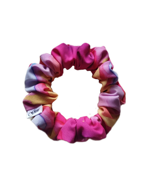 Gini HEDVÁBNÁ scrunchie S - COLORED MARBLE — foto 1