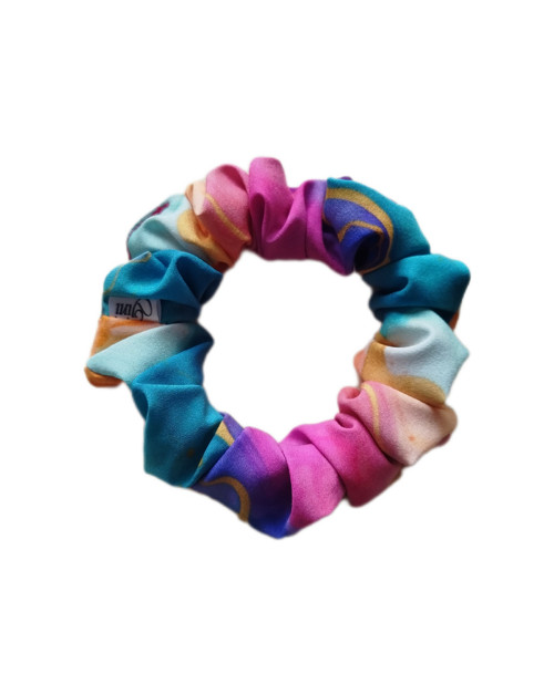 Gini HEDVÁBNÁ scrunchie S - COLORED MARBLE — foto 1