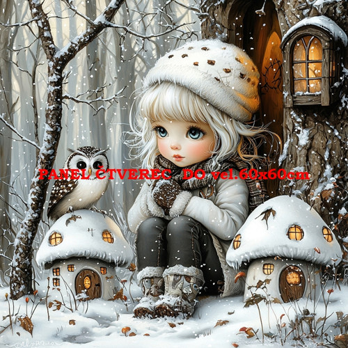 Bavlněný panel 10x10 cm