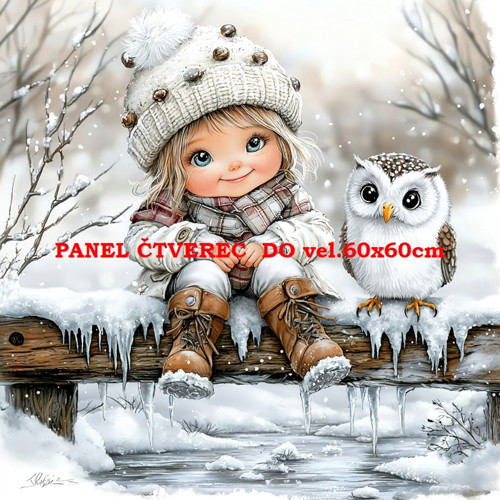 Bavlněný panel 10x10 cm