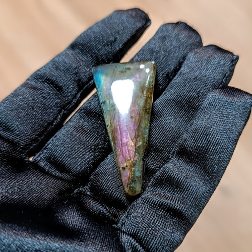 Labradorit, ID M4990, 44x21 mm - výprodej