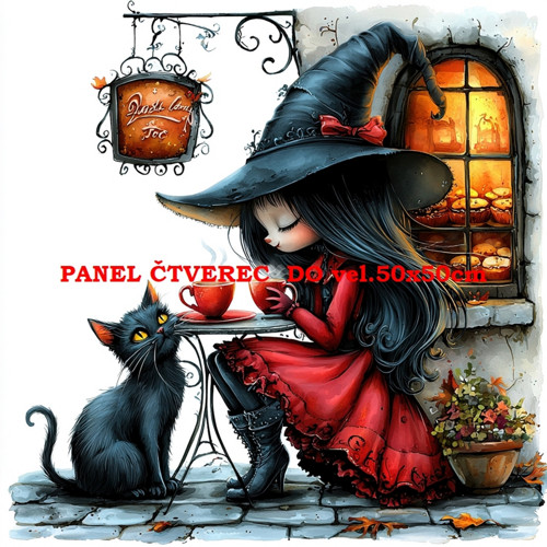 Bavlněný panel 10x10 cm
