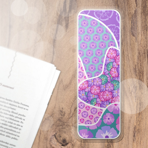 Záložka fleky chaosu Floral - fialky