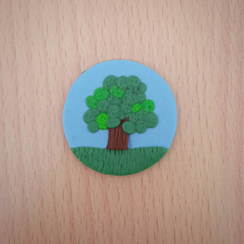 FIMO magnetka na každé roční období strom - léto