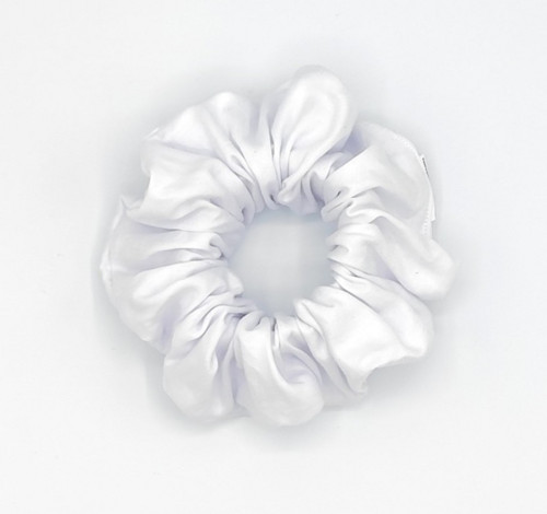 Scrunchie gumička bílá XXL