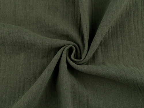 Mušelín / dvojitá gázovina (10cm) - khaki