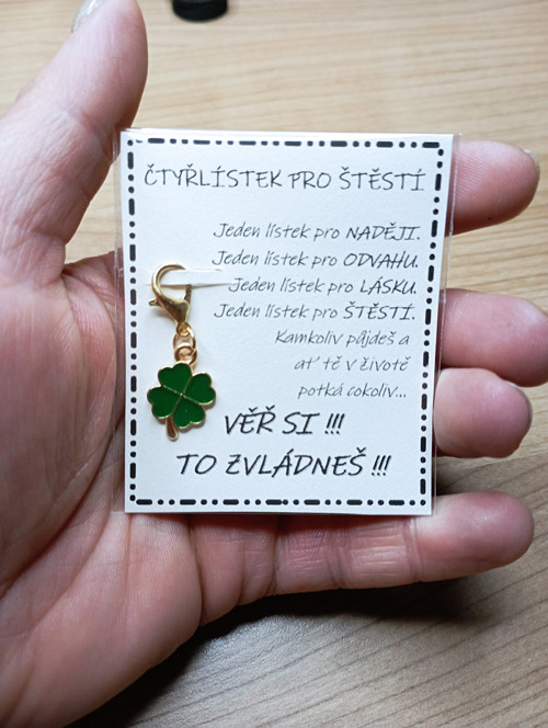 647 - Čtyřlístek pro štěstí (zelený)