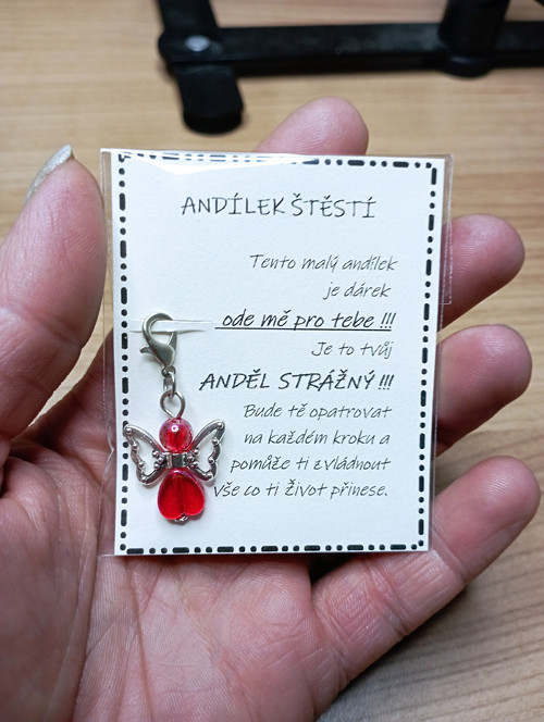 656 - Anděl strážný (červený)