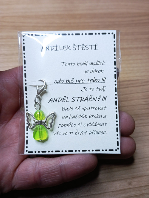 667 - Anděl strážný (svítivě zelenkavý)