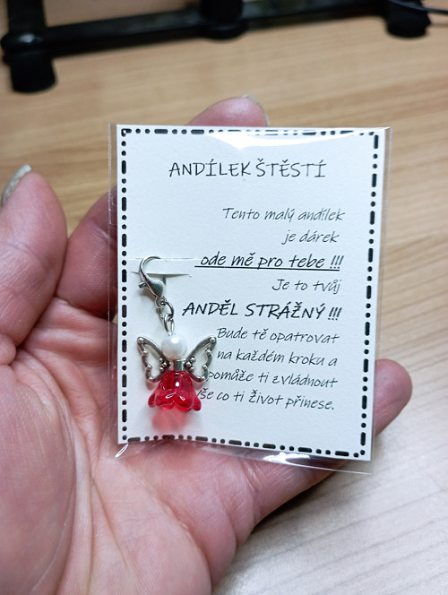 668 - Anděl strážný (červený)