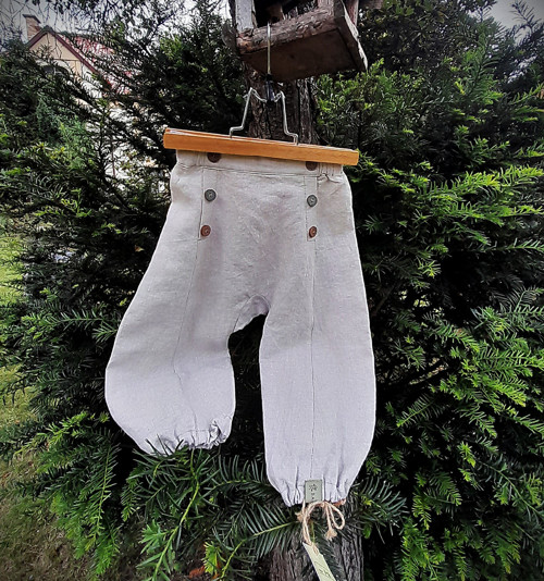 Lněné kalhoty sv. přírodní