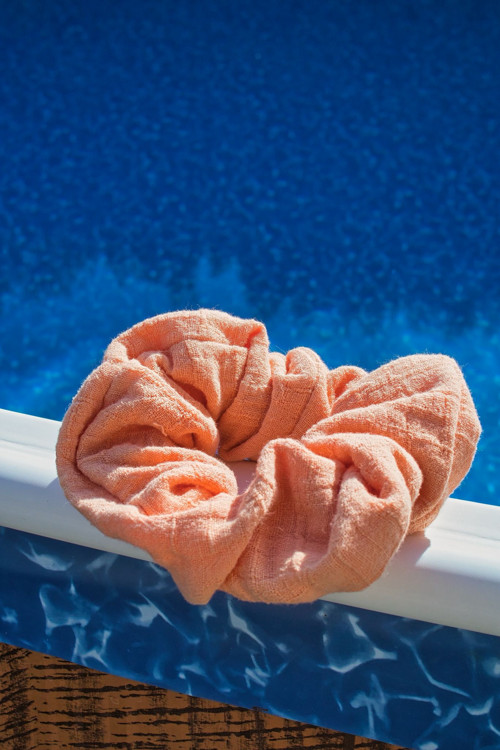Scrunchie gumička - mušelín — foto 1