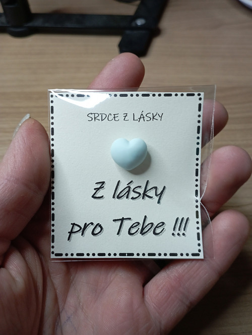 675 - Srdce z lásky - pro tebe (modré) — foto 1