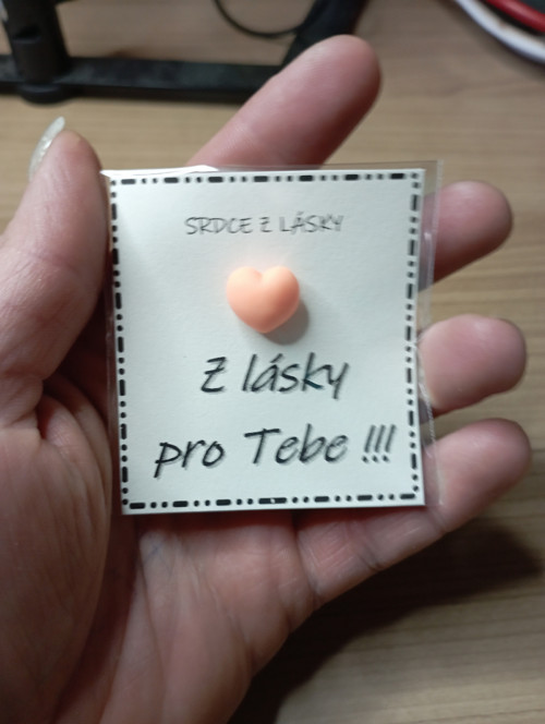 677 - Srdce z lásky - pro tebe (oranžové)