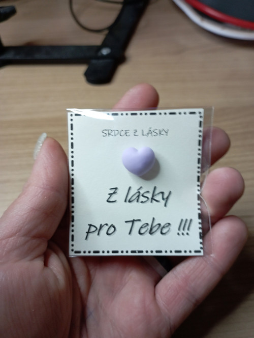 679 - Srdce z lásky - pro tebe (fialové)
