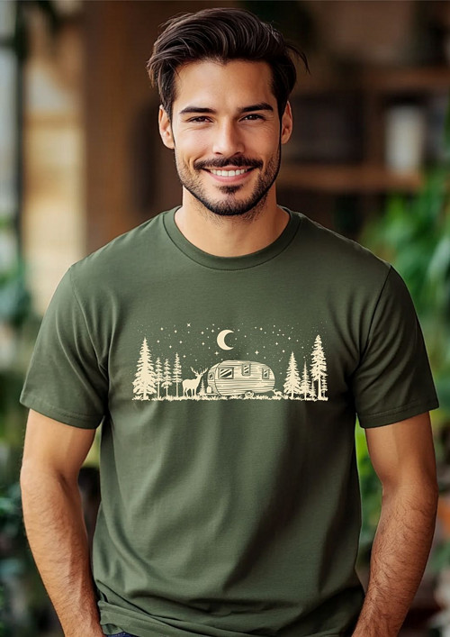 Pánské tričko "T-shirt about camping"
