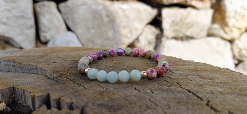 Imperial jasper purple s amazonitem