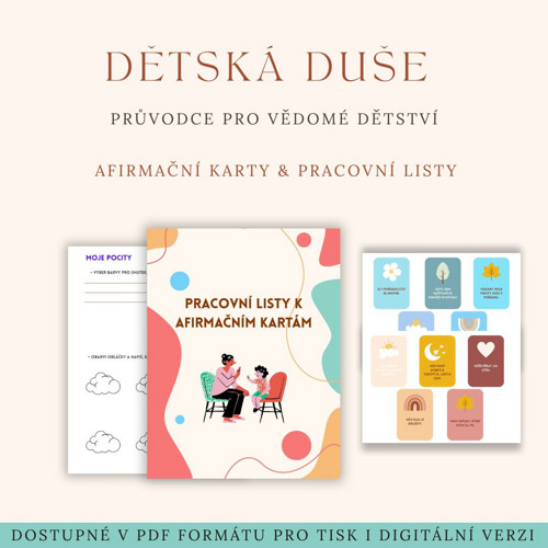 Dětská duše – afirmace a pracovní listy pro děti