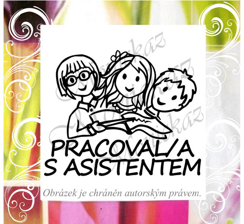 Pracoval/a s asistentem, žáci 1217. Razítko.