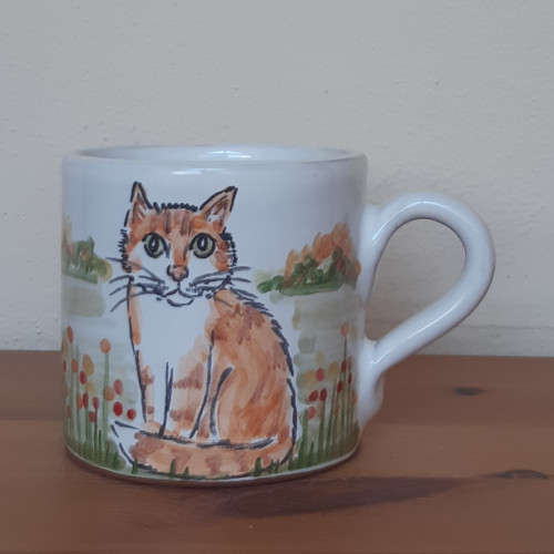 Hrnek - Malý hrnek rezavá micka