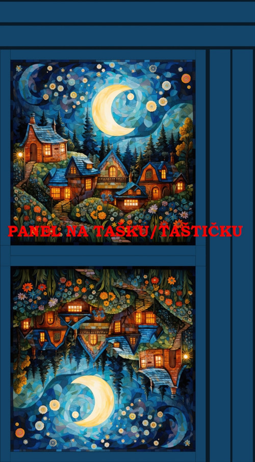Panel na tašku/taštičku - bavlna XL