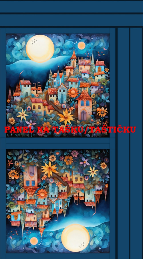 Panel na tašku/taštičku - bavlna XL