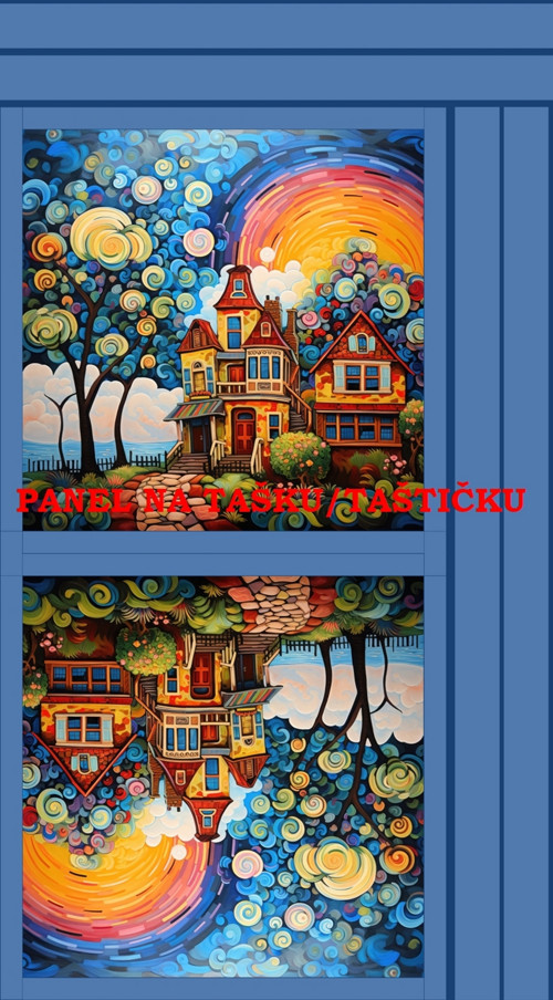 Panel na tašku/taštičku - bavlna XL