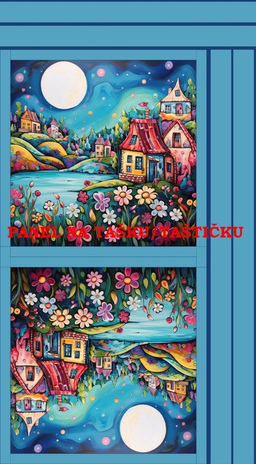 Panel na tašku/taštičku - bavlna XL