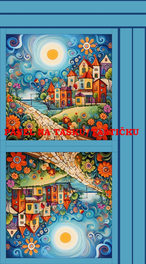Panel na tašku/taštičku - bavlna XL