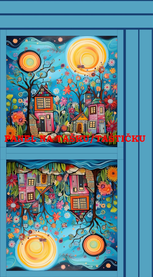 Panel na tašku/taštičku - bavlna XL