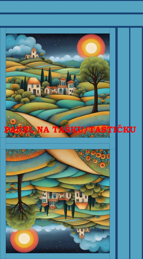 Panel na tašku/taštičku - bavlna XL