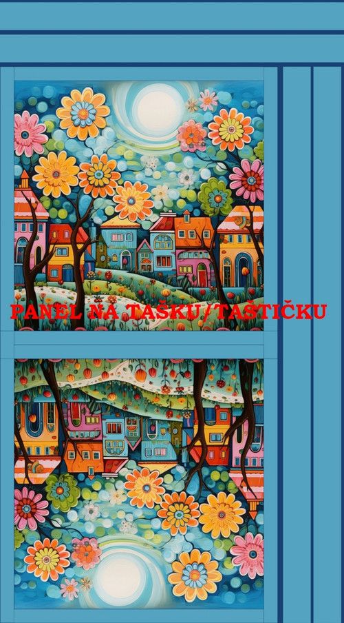 Panel na tašku/taštičku - bavlna XL