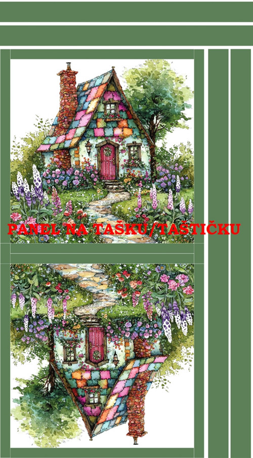 Panel na tašku/taštičku - bavlna XL