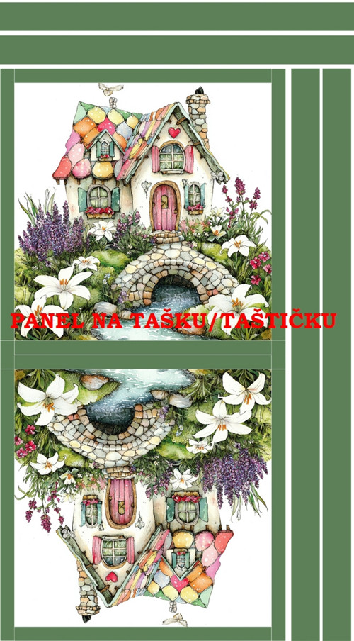Panel na tašku/taštičku - bavlna XL