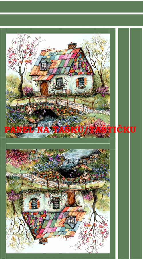 Panel na tašku/taštičku - bavlna XL