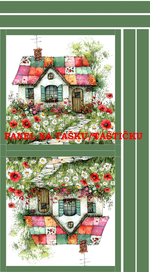 Panel na tašku/taštičku - bavlna XL
