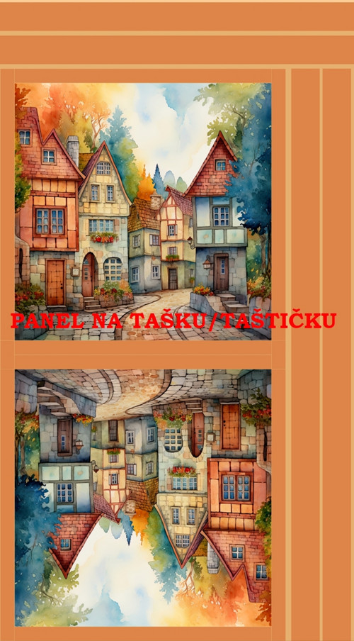 Panel na tašku/taštičku - bavlna XL