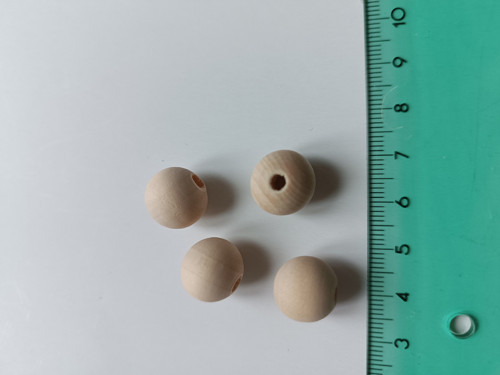 Korálek dřevěný přírodní Ø 20mm