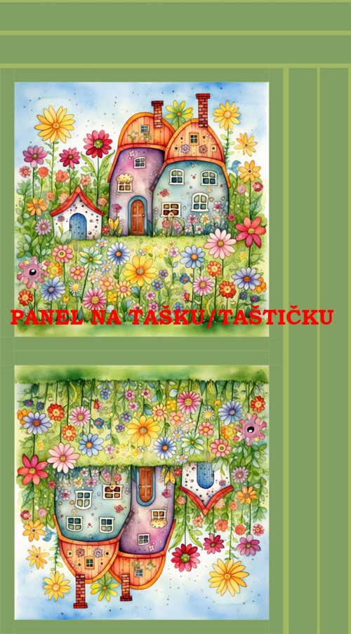 Panel na tašku/taštičku - bavlna XL